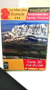 Carte IGN randonnées dans Sainte Victoire