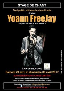 Stage de chant Yoann FreeJay