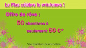 OFFRE MARS 2017 50 EUROS 50 CHAMBRES