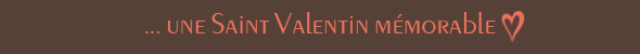 programme saint valentin 2018